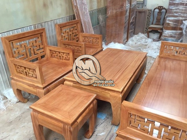 Bộ bàn ghế gỗ tự nhiên