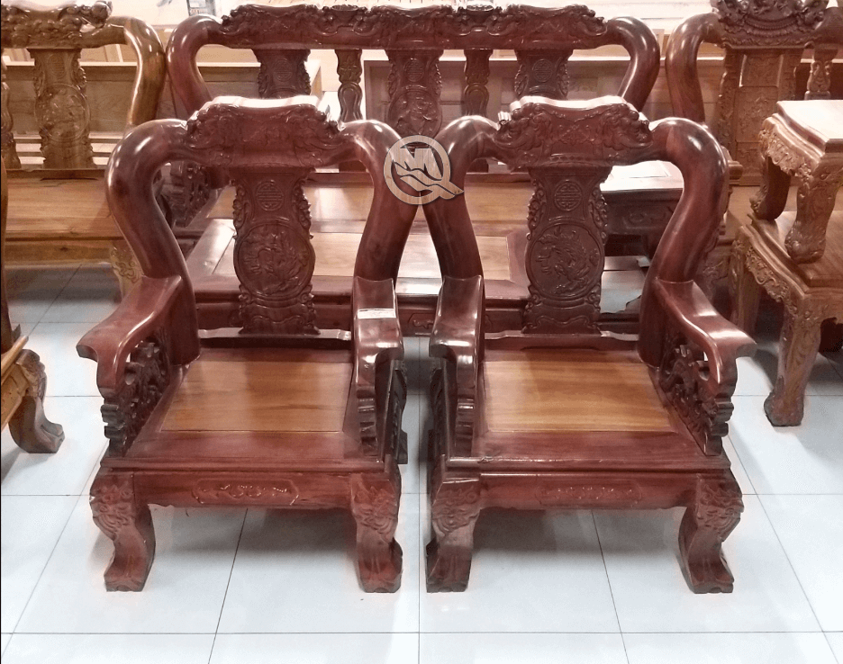 Bộ sofa đỉnh voi gỗ tràm - SP652