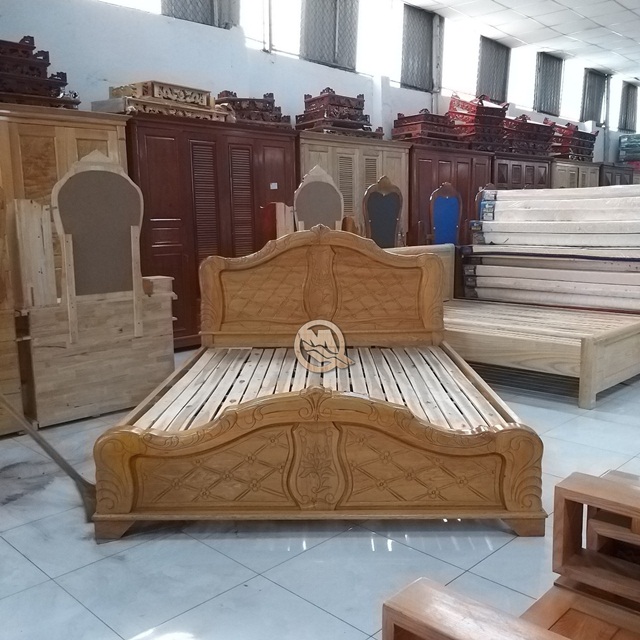 Giường ngủ hoàng tử gỗ Pơ Mu Minh Quốc