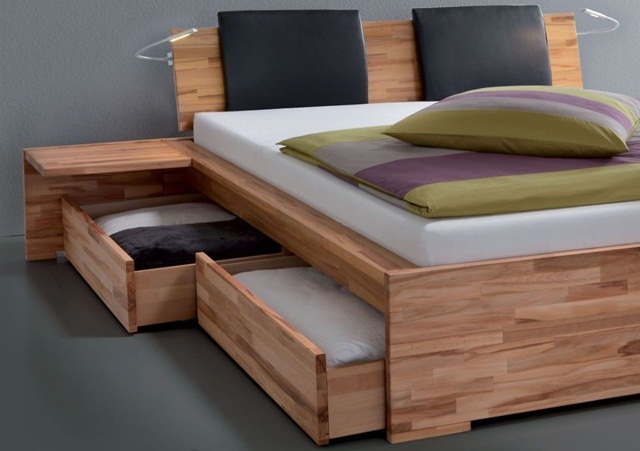  10 Mẫu giường gỗ tự nhiên có ngăn kéo mới nhất