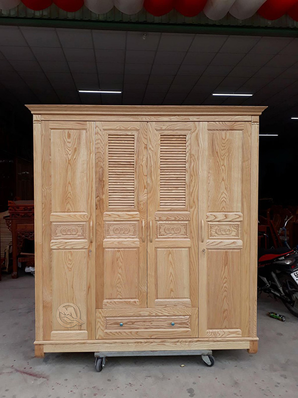 Tủ quần áo gỗ 4 cánh SP155